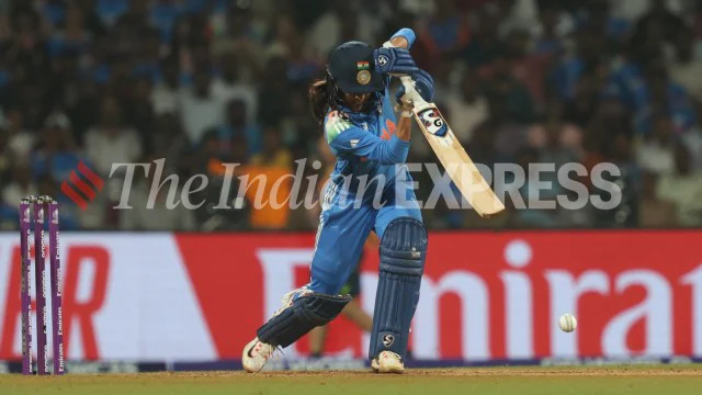 India Women vs Australia Women Semifinal. (Express photo by Amit Chakravarty)